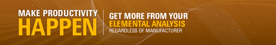 MAKE PRODUCTIVITY HAPPEN - GET MORE FROM YOUR ELEMENTAL ANALYSIS REGARDLESS OF MANUFACTURER