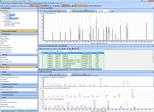 MassHunter Workstation - GC/MS 用 Qualitative Analysis.