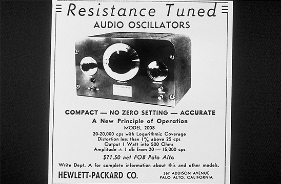 HP のオーディオ発振器